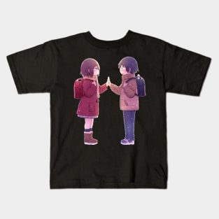 Erased Cute Kayo And Saturo Fanart! Kids T-Shirt